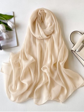 Solid Colour Chiffon Fashion Scarf